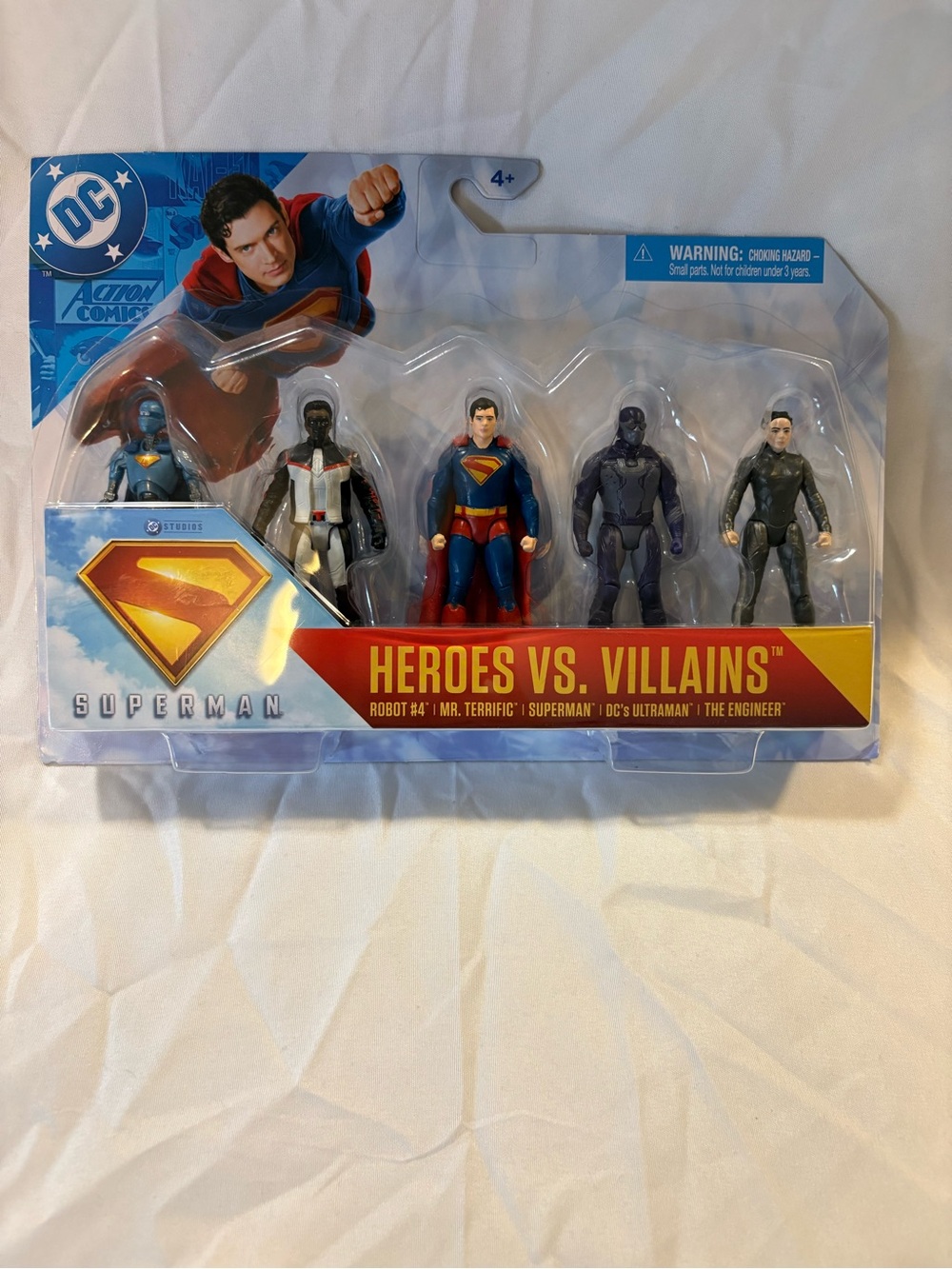 DC Heroes vs. Villains 5-Figure Pack - Blue, Red, Yellow, Black